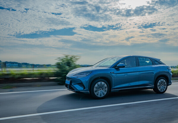 BYD 씨라이언 7 주행장면. (사진=권진욱 기자)