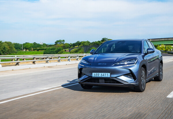 BYD 씨라이언 7 주행. (사진=권진욱 기자)