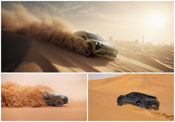 두바이에서 열린 아이콘즈 오브 포르쉐 페스티벌에서 총개된 카이앤 일렉트릭.  (사진=포르쉐코리아)